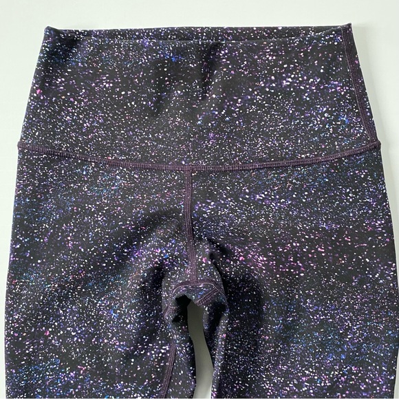 Lululemon Leggings Size 4 Wunder Under 28” EUC Galaxy Splatter Black Purple - Picture 10 of 16